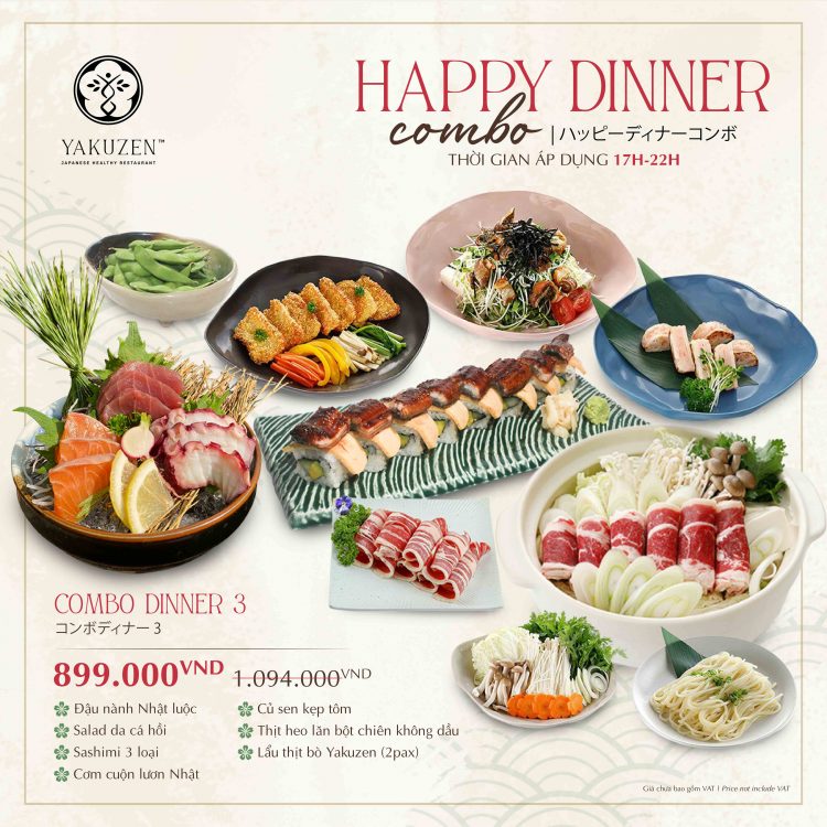 Dinner Set 3 - Yakuzen Healthy Restaurant