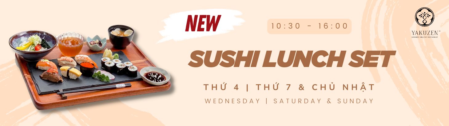 Thông báo đổi mới Set Sushi bữa trưa