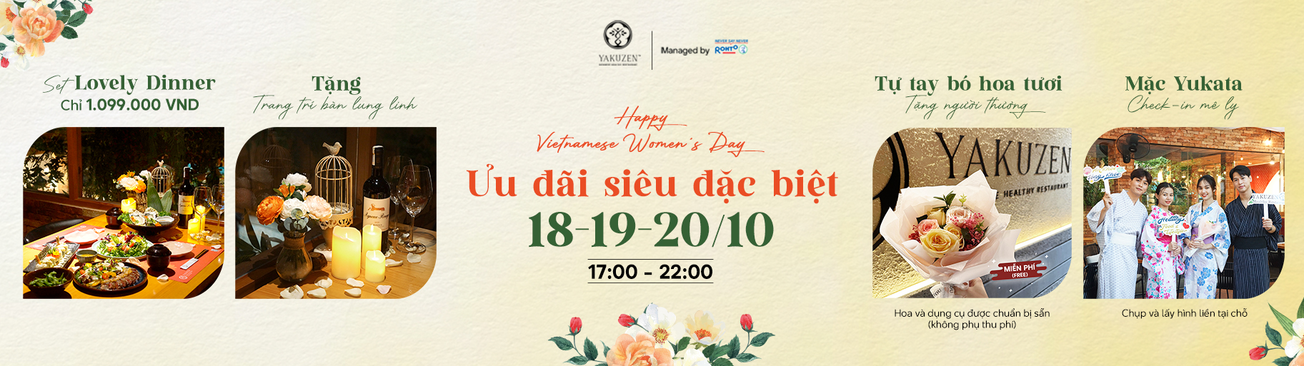 Happy Vietnamese Women’s Day: Sweet promotions from Yakuzen